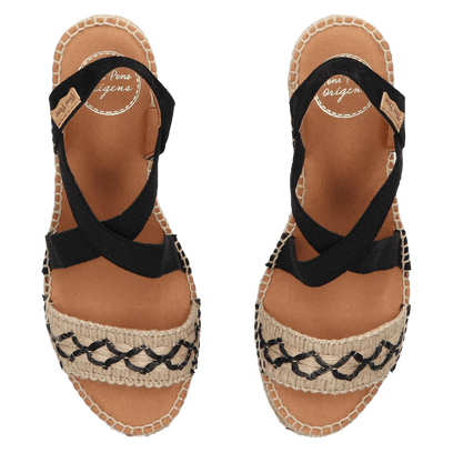 Susa-BN Dames Espadrilles Natural