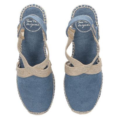 Terra-V Dames Espadrilles Blau Vintage
