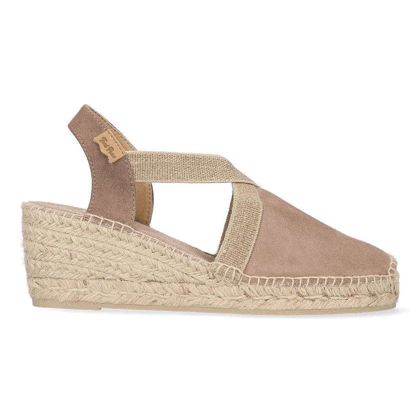 Tona Dames Espadrilles Taupe