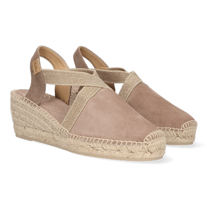 Tona Dames Espadrilles Taupe