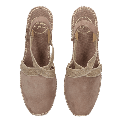 Tona Dames Espadrilles Taupe