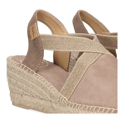 Tona Dames Espadrilles Taupe