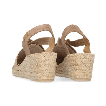 Tona Dames Espadrilles Taupe