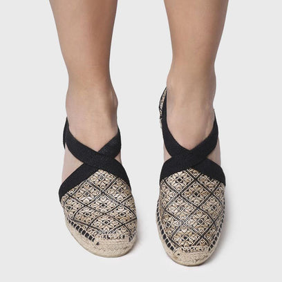 Terra-GE Dames Espadrilles Black