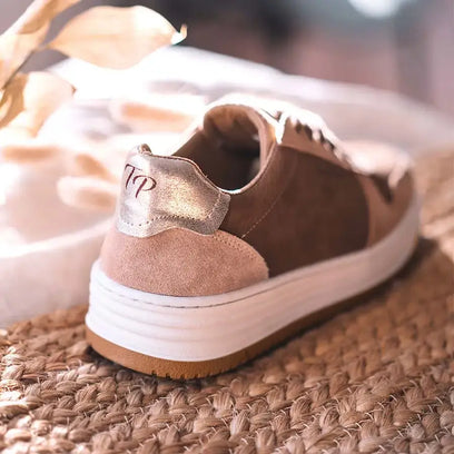 Aina Dames Sneakers Leer Cuiro