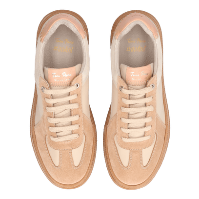 Aurea Dames Sneakers Leer Crema