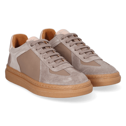 Aurea Dames Sneakers Leer Taupe