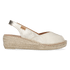 Bernia-P Dames Espadrilles Leer Plati