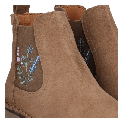 Bisbal Dames Chelsea Boots Suede Taupe