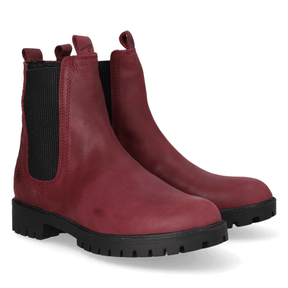 Carla-NL Dames Chelsea Boots Leer Vi