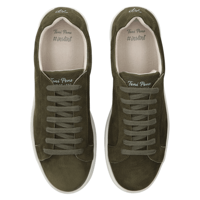 Dalmau Heren Sneakers Nubuck Caqui