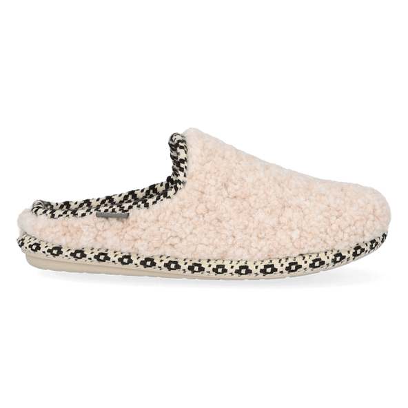 Darla-SB Dames Pantoffels Wol Beige