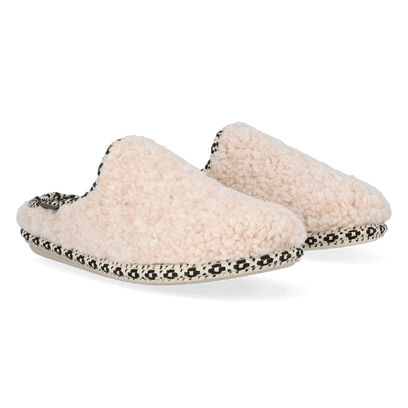 Darla-SB Dames Pantoffels Wol Beige