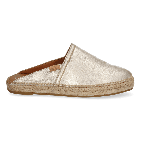 Denise-P Dames Espadrilles Leer Plati