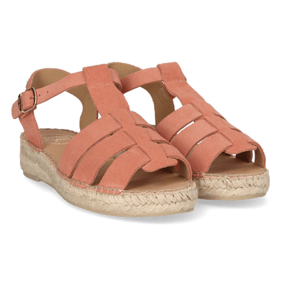 Elena Dames Espadrilles Suede Salmo
