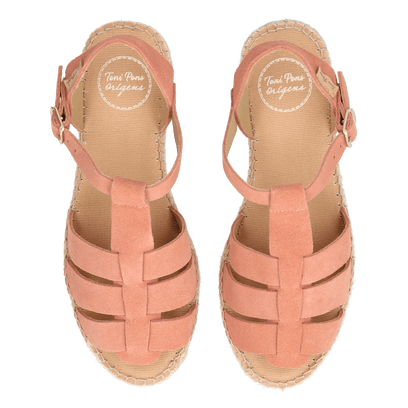 Elena Dames Espadrilles Suede Salmo
