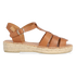 Emma Dames Espadrilles Leer Nougat