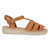 Emma Dames Espadrilles Leer Nougat