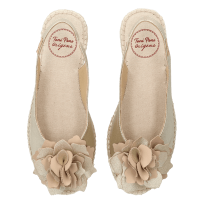 Erica-FA Dames Espadrilles Champagne