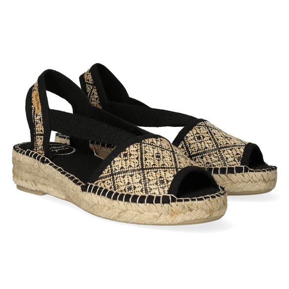 Estel-GE Dames Espadrilles Negre