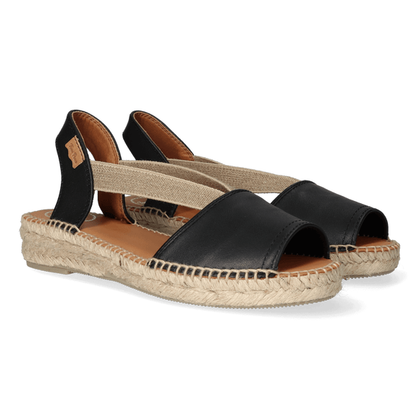Etna Dames Espadrilles Negre