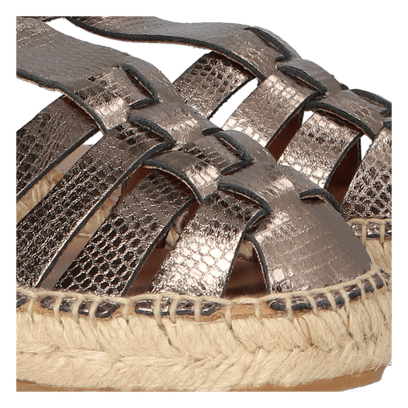 Evian-CA Dames Espadrilles Leer Plom