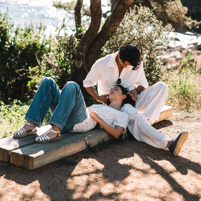 Evian-CA Dames Espadrilles Leer Plom