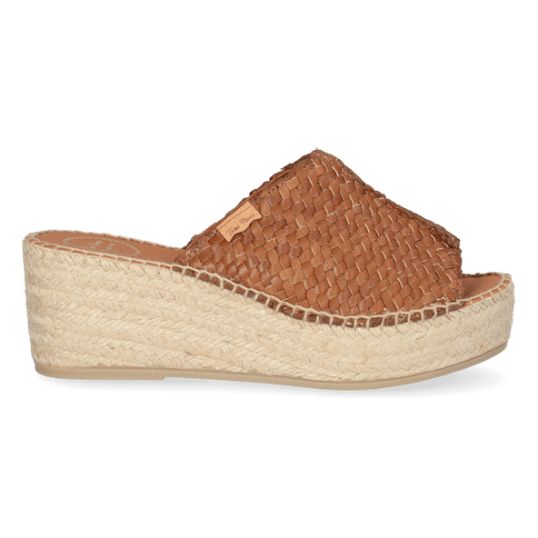 Isolda Dames Espadrilles Leer Cuiro