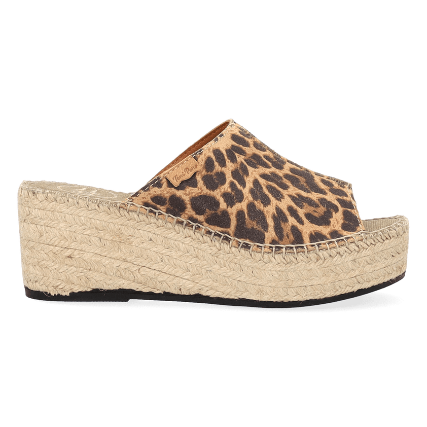 Ivori Dames Espadrilles Suede Leo