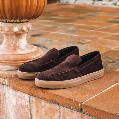 Joan Heren Loafers Suede Marro