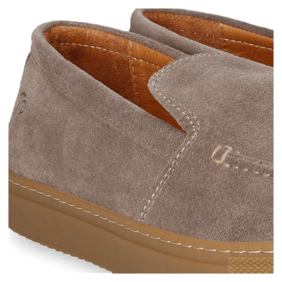 Joan Heren Loafers Suede Taupe