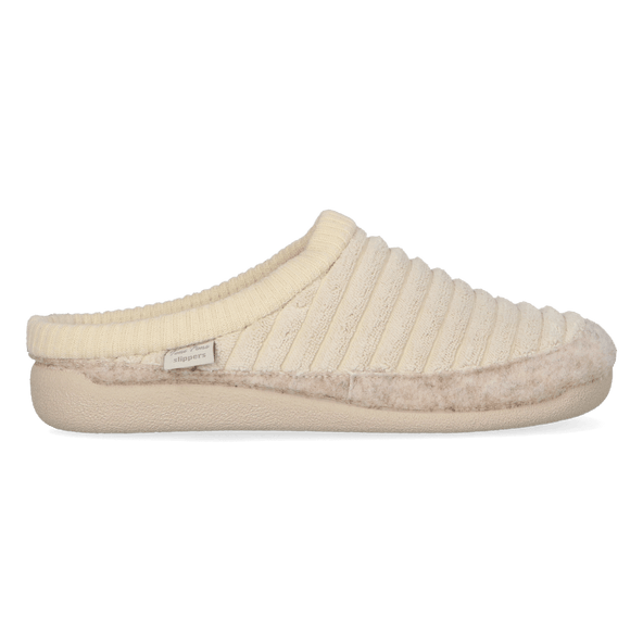 Malu-OD Dames Pantoffels Cru