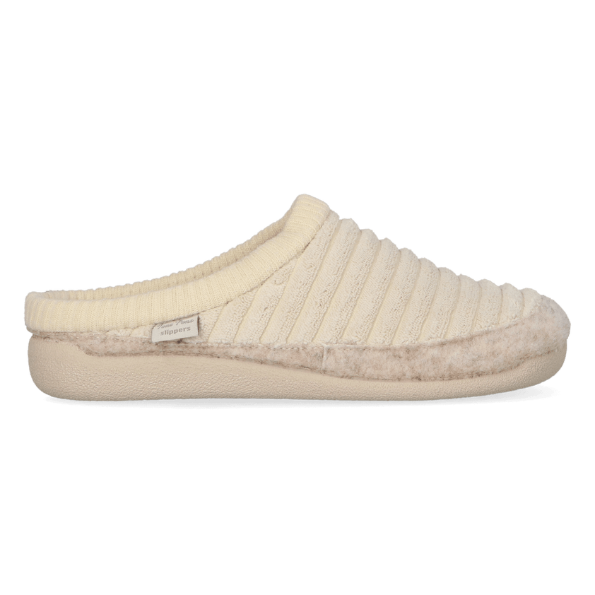 Malu-OD Dames Pantoffels Cru