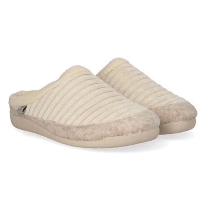 Malu-OD Dames Pantoffels Cru
