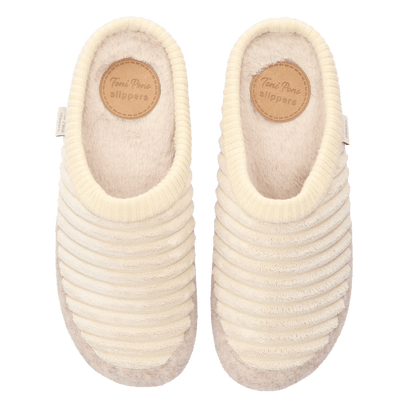 Malu-OD Dames Pantoffels Cru