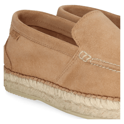 Milo Heren Espadrilles Suede Camel