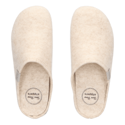 Mona-FR Dames Pantoffels Gerecycled Vilt Cru