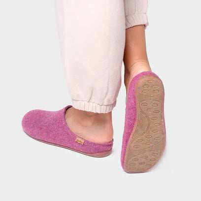 Mona-FR Dames Pantoffels Gerecycled Vilt Morat