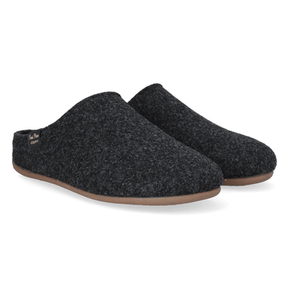 Mona-FR Dames Pantoffels Gerecycled Vilt Negre