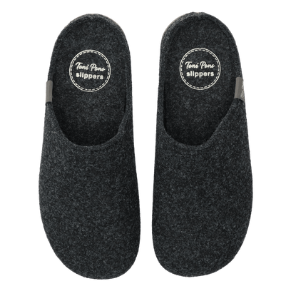 Mona-FR Dames Pantoffels Gerecycled Vilt Negre