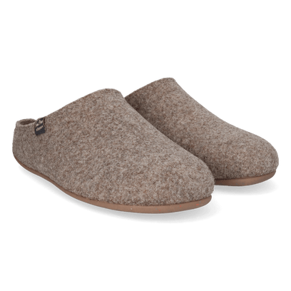 Neo-FR Heren Pantoffels Gerecycled Vilt Taupe
