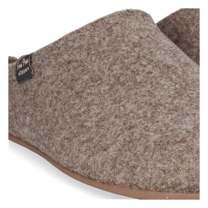 Neo-FR Heren Pantoffels Gerecycled Vilt Taupe