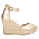 Otile Dames Espadrilles Leer Champagne