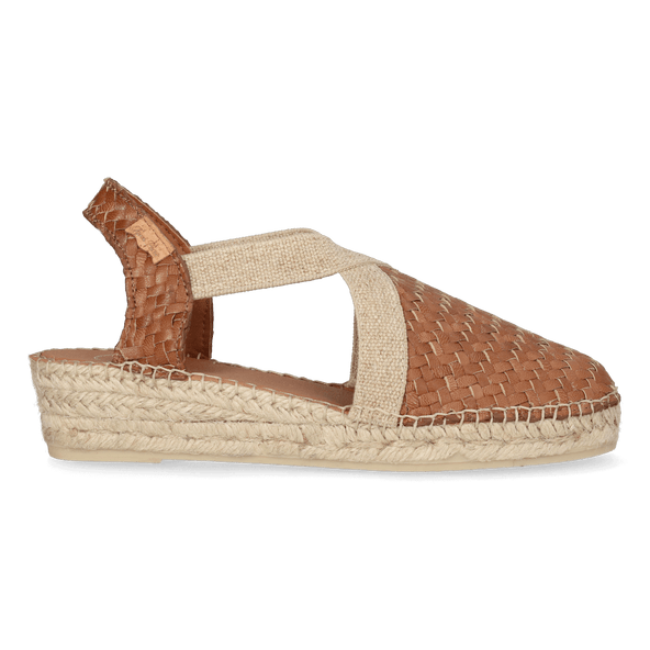 Siracusa Dames Espadrilles Leer Cuiro
