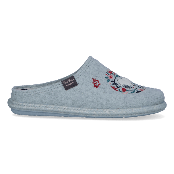 Snoopy Dames Pantoffels Vilt Aqua