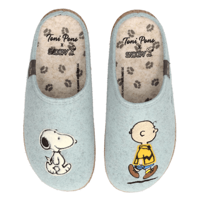 Snoopy Dames Pantoffels Vilt Cel