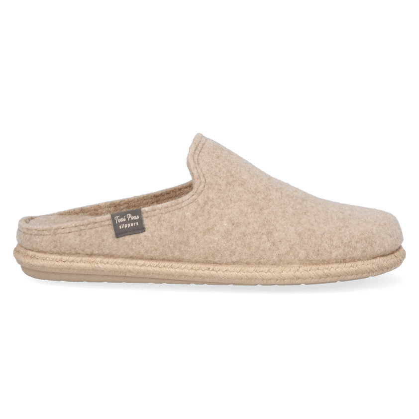 Tomas-RW Heren Pantoffels Beige