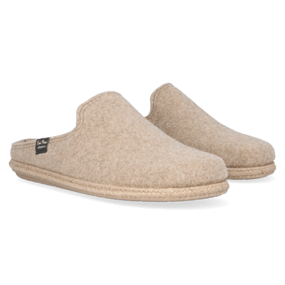 Tomas-RW Heren Pantoffels Beige