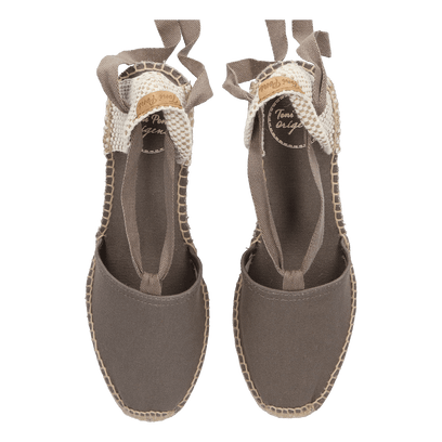 Valencia Canvas Dames Espadrilles Taupe