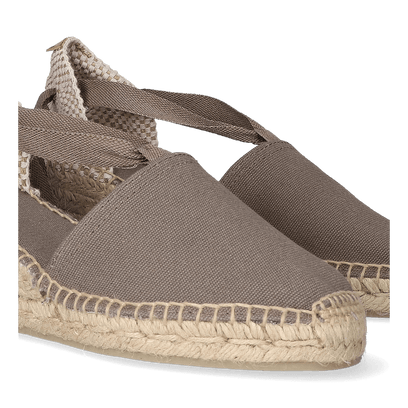 Valencia Canvas Dames Espadrilles Taupe